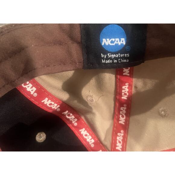 VTG Ohio State Beige Tan Red Khaki Hat Cap Adjustable NCAA by Signatures - Picture 5 of 6